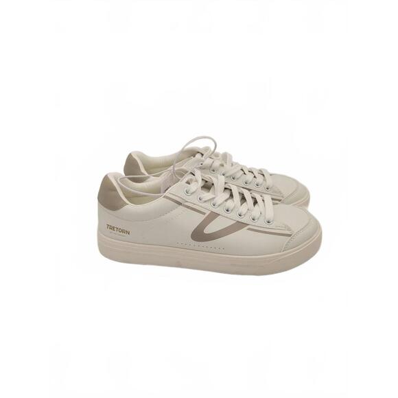 Tretorn Women  Sneakers  Flat Heel  Medium Width  Round Toe  White  Size 7 - Picture 1 of 5